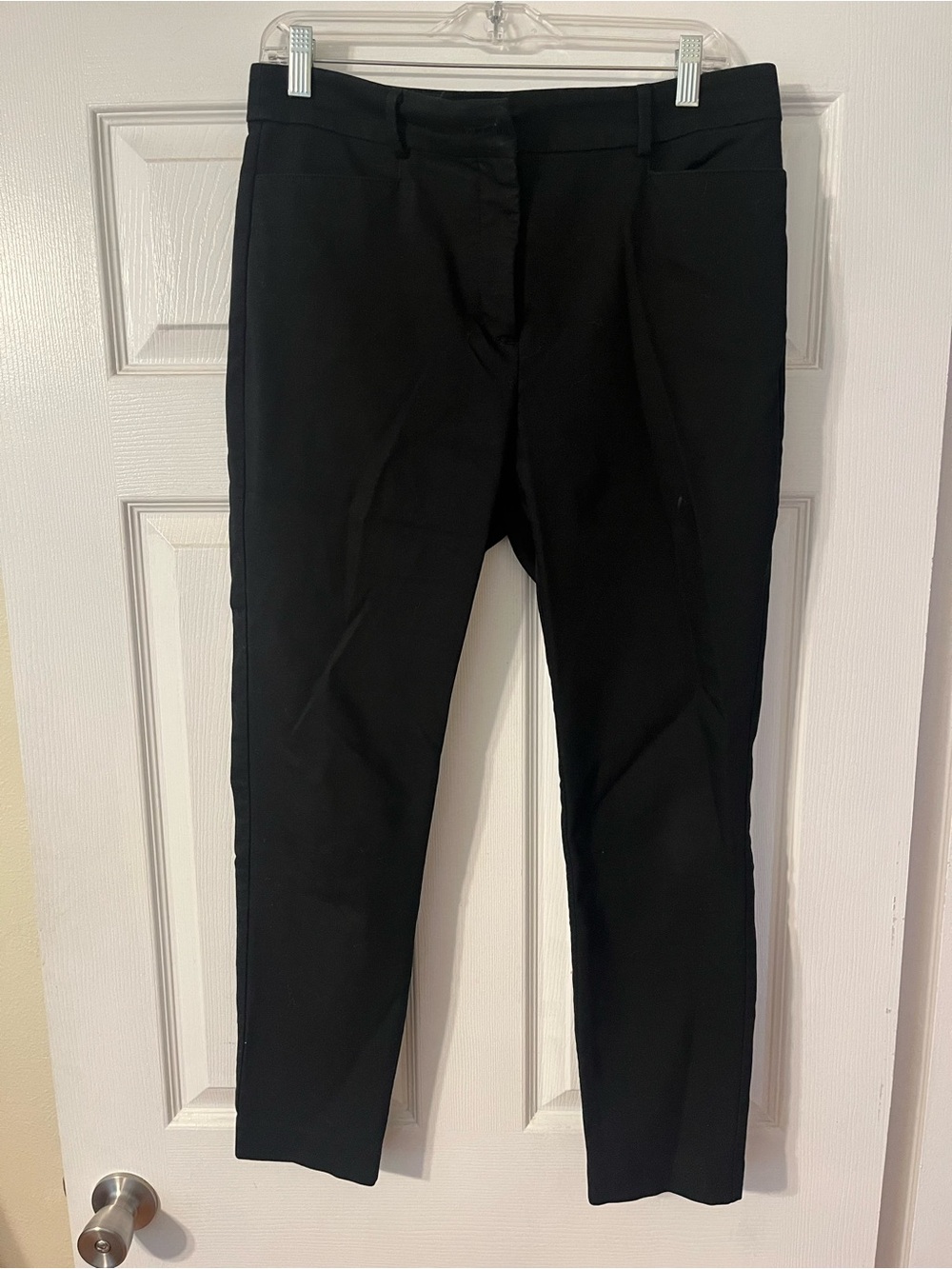 LOFT Black Cropped Tailored Pants